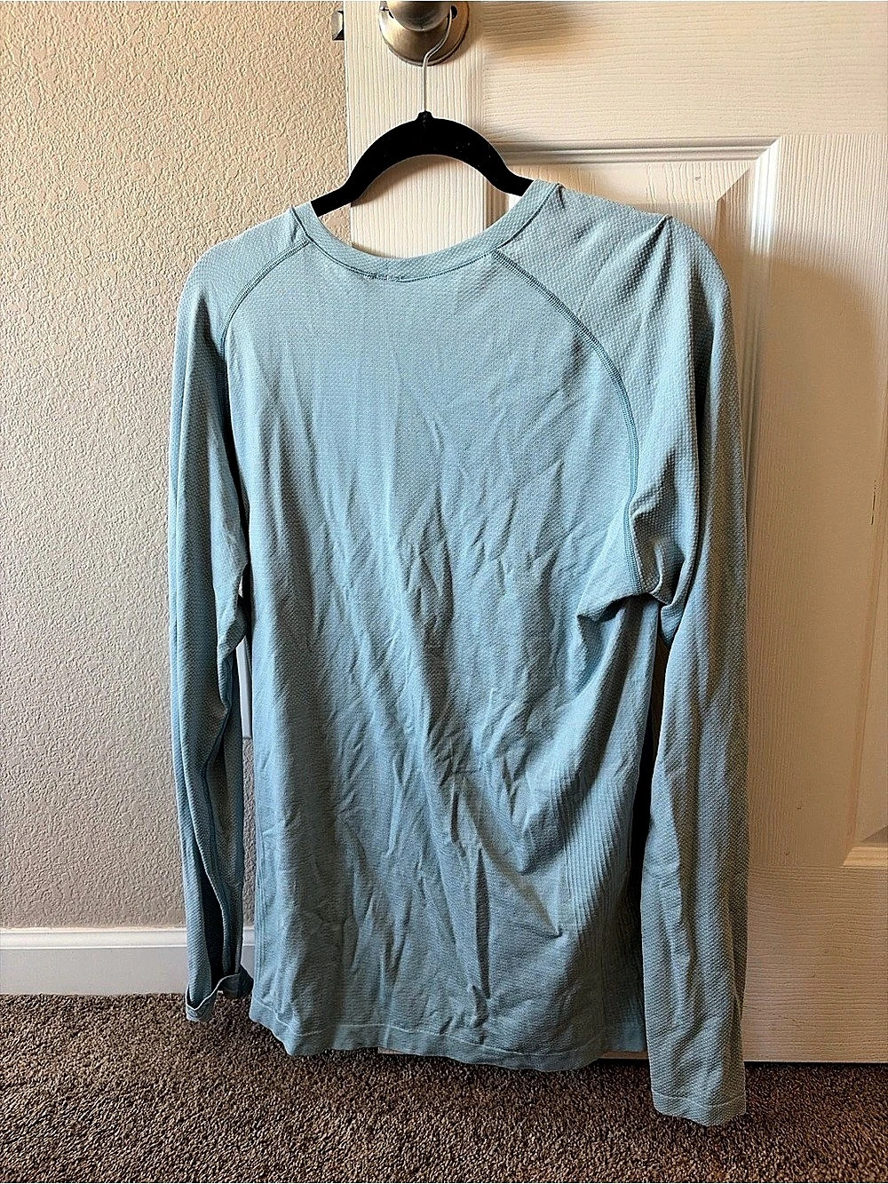 lululemon Metal Vent Tech Long-Sleeve Shirt Blue Large